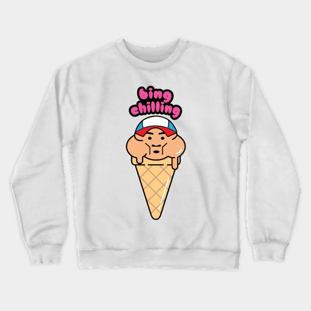 Bing Chilling Crewneck Sweatshirt by Gumless